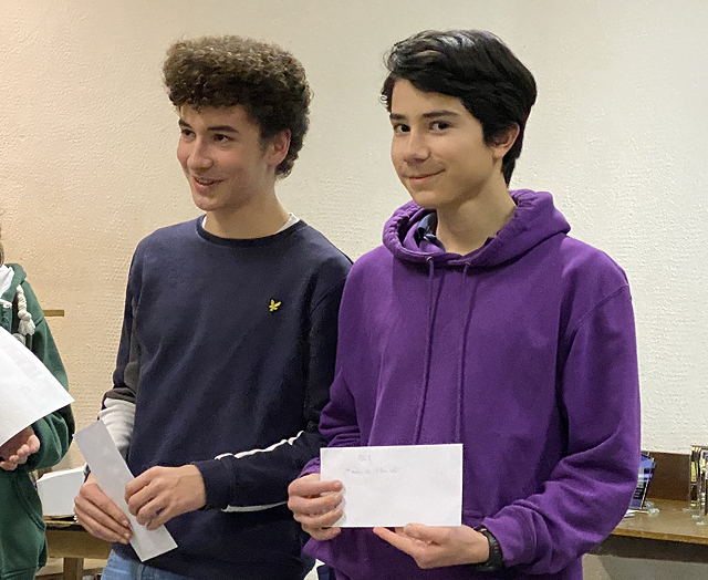 Louis et Thomas dans les prix du blitz